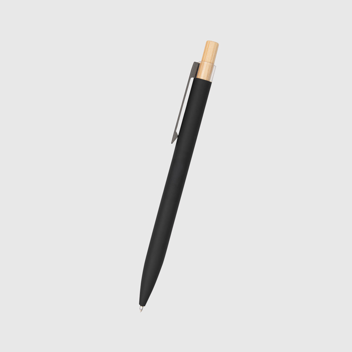 #11989 Recycled Aluminum Pen With Bamboo Plunger