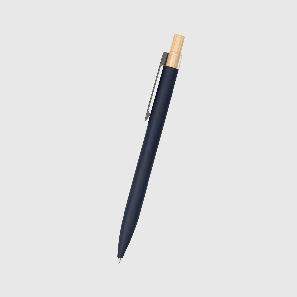 Recycled Aluminum Pen with Bamboo Plunger