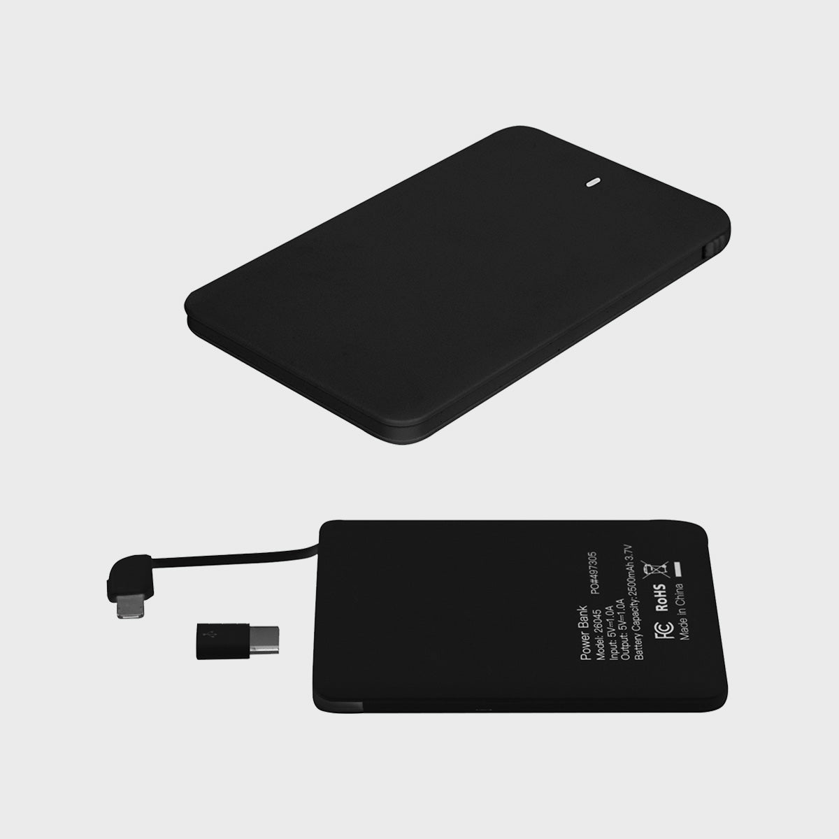 Slim 2,500mAh 3-in-1 Power Bank