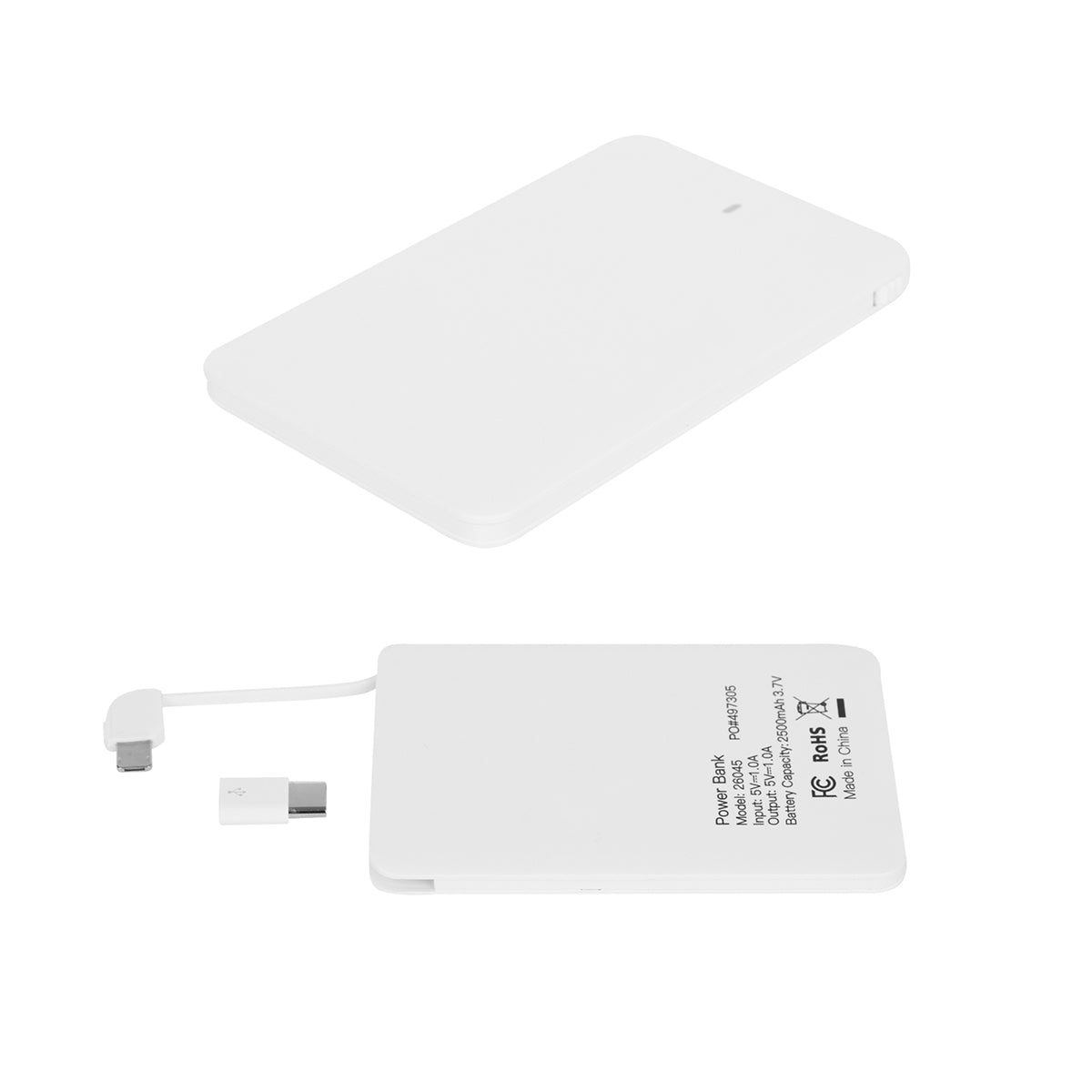26045 - Slim 2,500 MAH 3-In-1 Power Bank