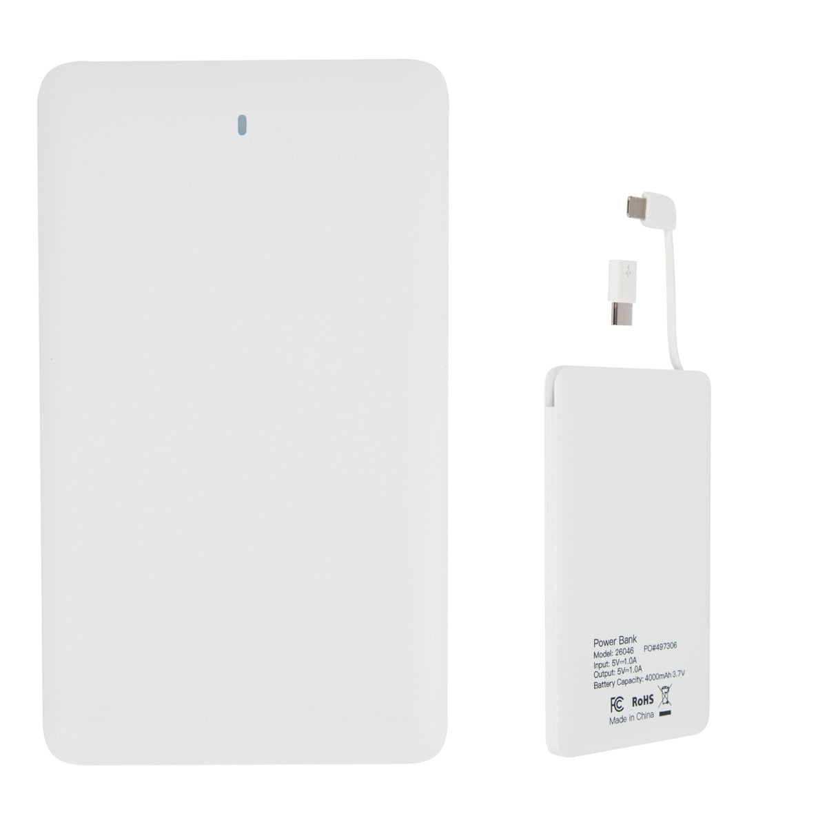 26046 - Slim 4,000 MAH 3-In-1 Power Bank