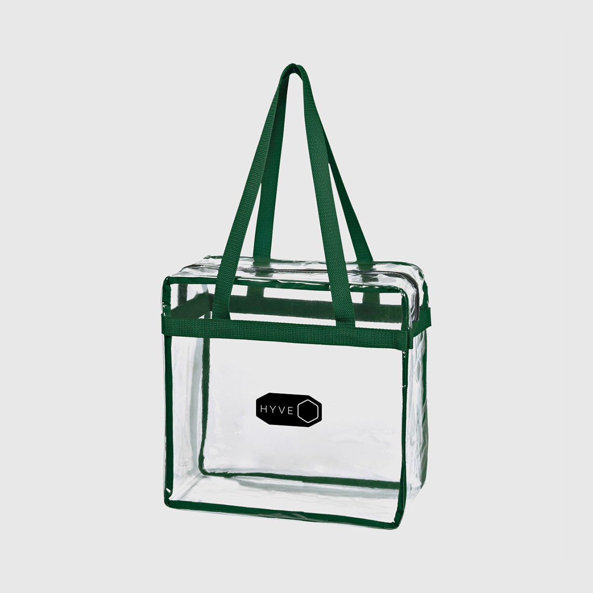 Clear EVA tote bag with zipper for custom logo printing SG