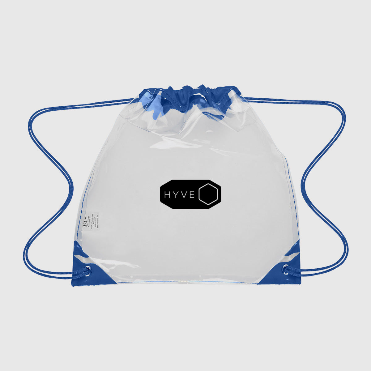 Stadium approved clear EVA drawstring backpack with custom logo