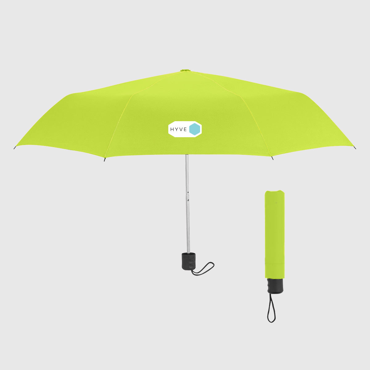 Compact 42 inch telescopic umbrella with custom logo printing