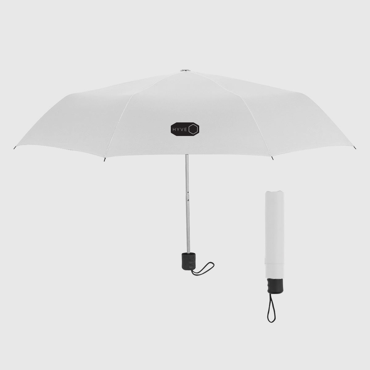 Compact 42 inch telescopic umbrella with custom logo printing