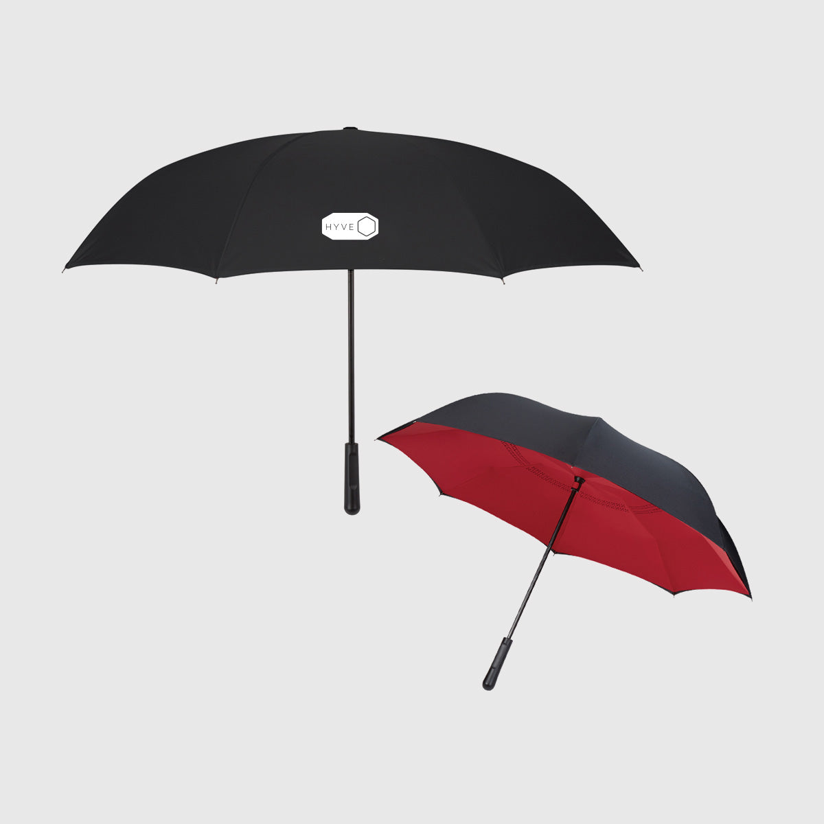 Custom 48 inch two-tone inversion umbrella with logo printing SG