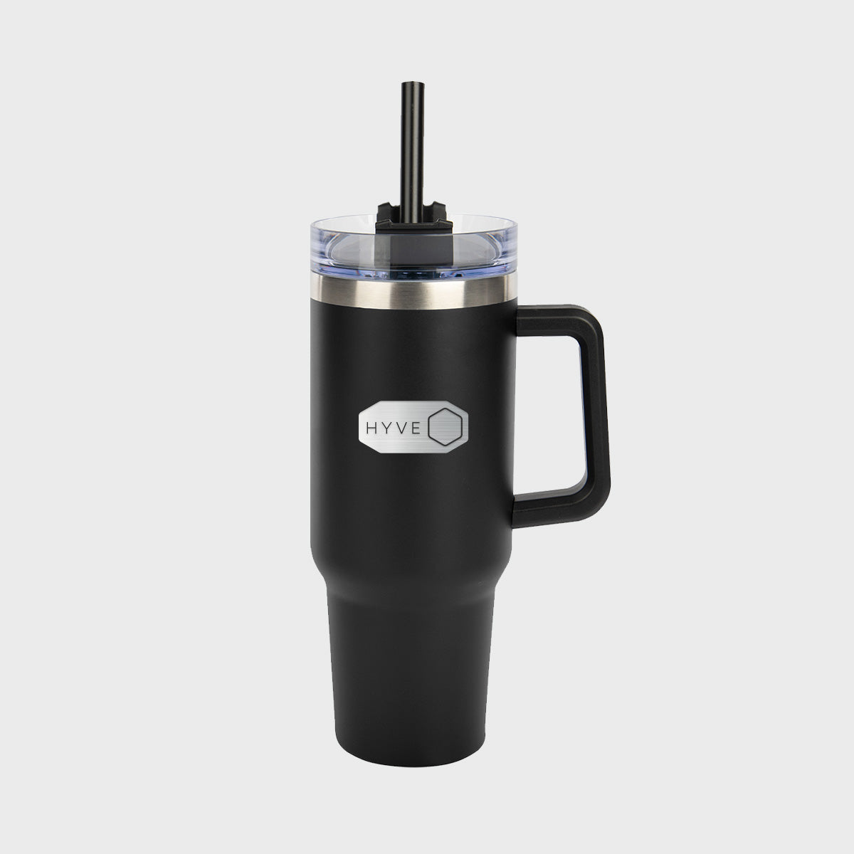 Custom 40oz Intrepid stainless steel tumbler with straw SG