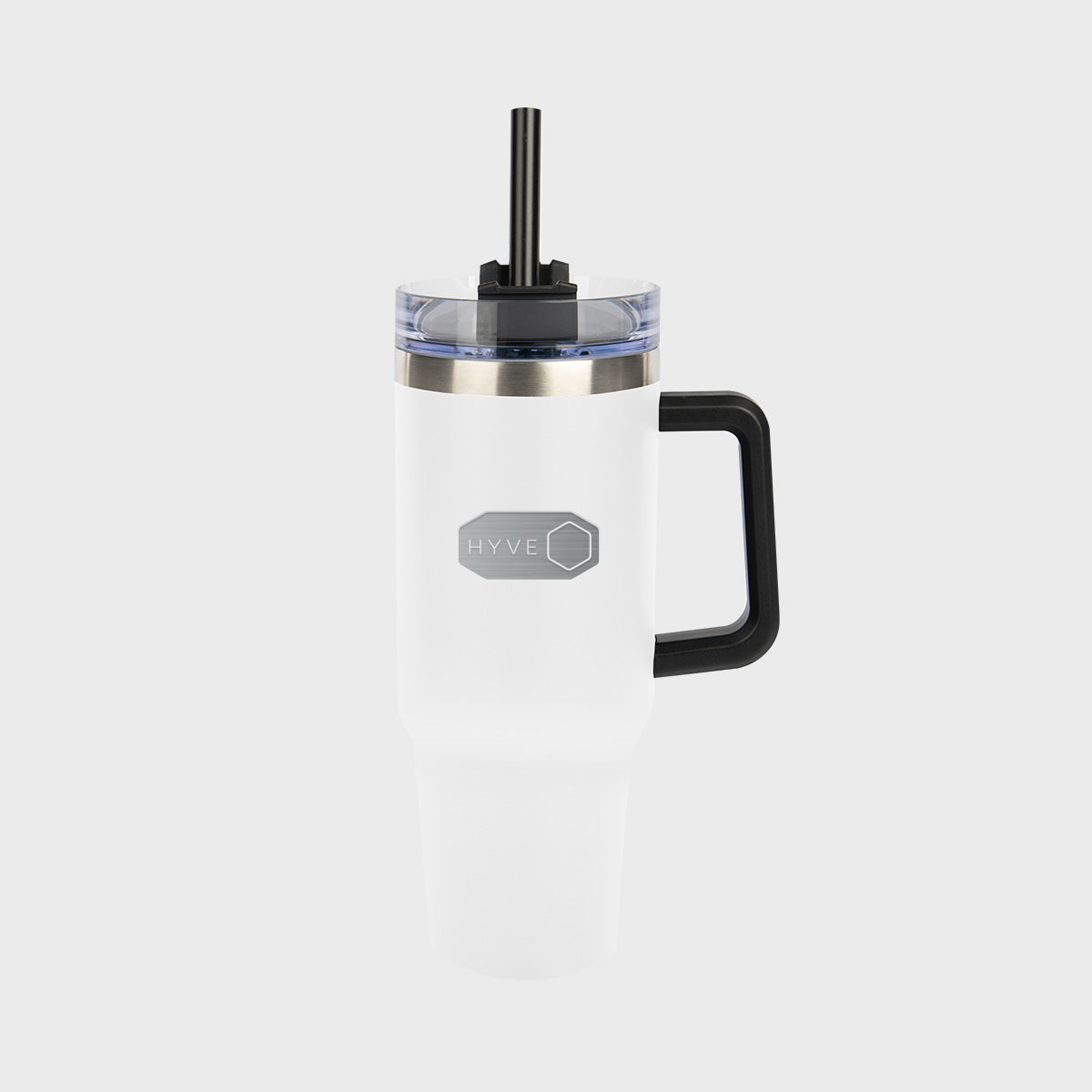 Custom 40oz Intrepid stainless steel tumbler with straw SG