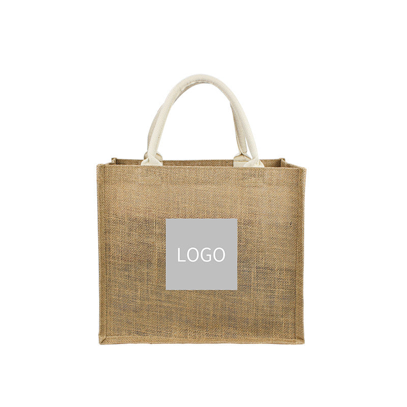 Eco Jute Tote Bag with Gusseted Base & Sides