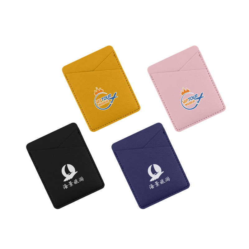 Dual-Slot Adhesive Phone Card Holder