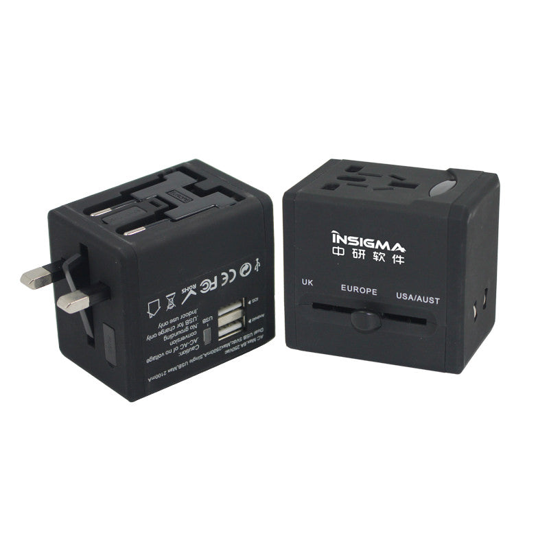 Universal Travel Adapter with Dual USB