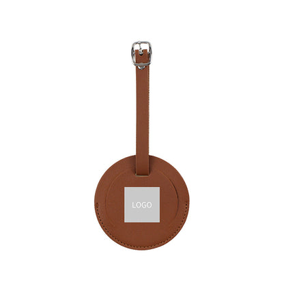 Soft Round PU Luggage Tag (Multiple Colors)