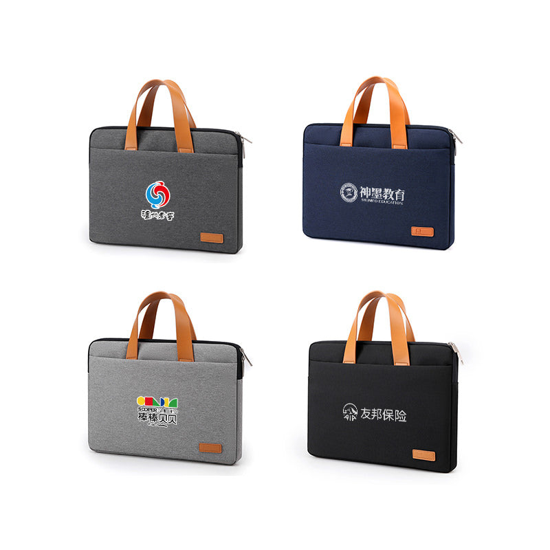 Two-Tone Business Laptop Bag with Handles