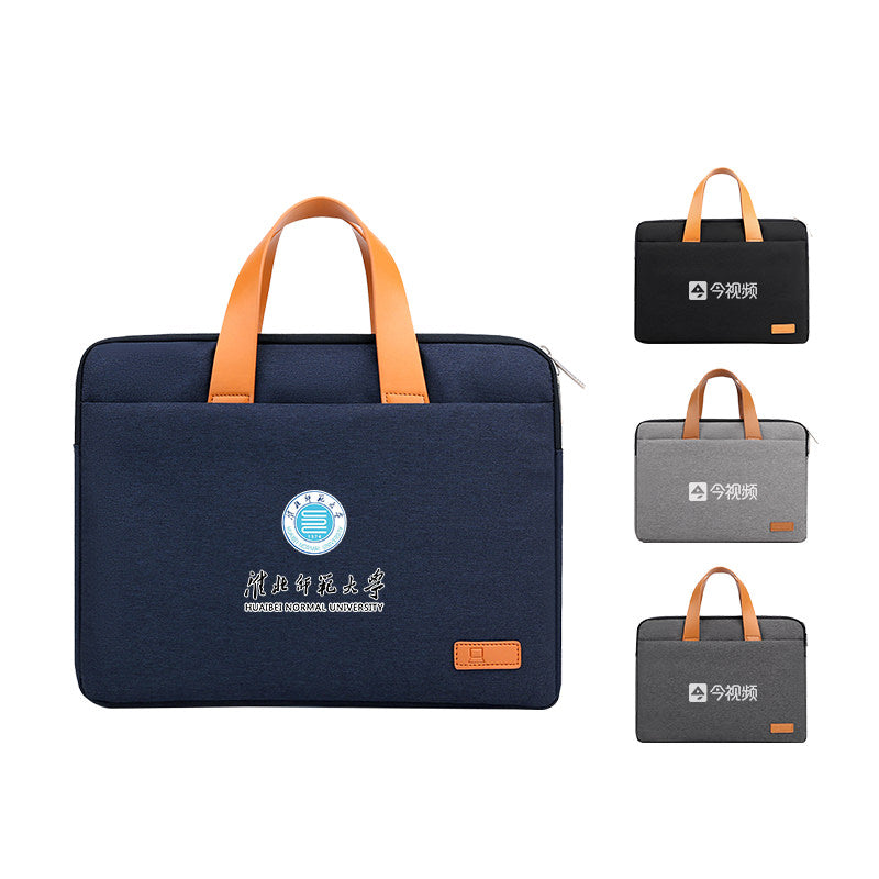 Two-Tone Business Laptop Bag with Handles