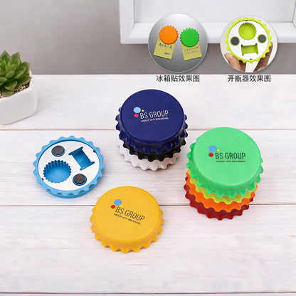 Large Bottle-Cap Fridge Magnet Bottle Opener