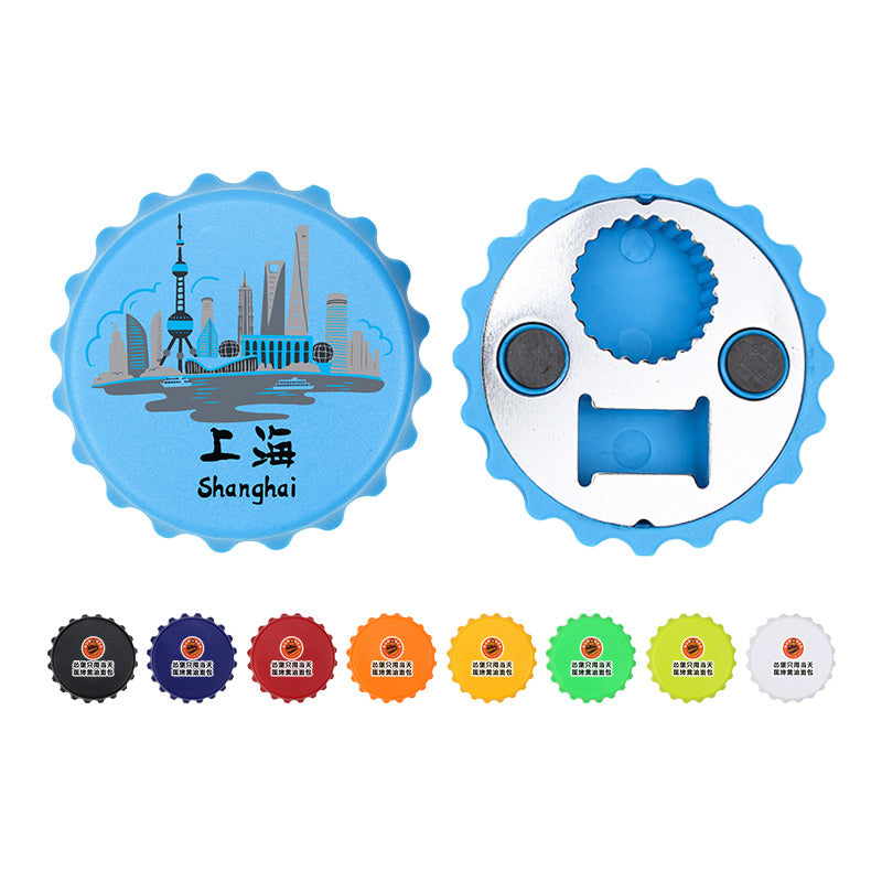 Large Bottle-Cap Fridge Magnet Bottle Opener