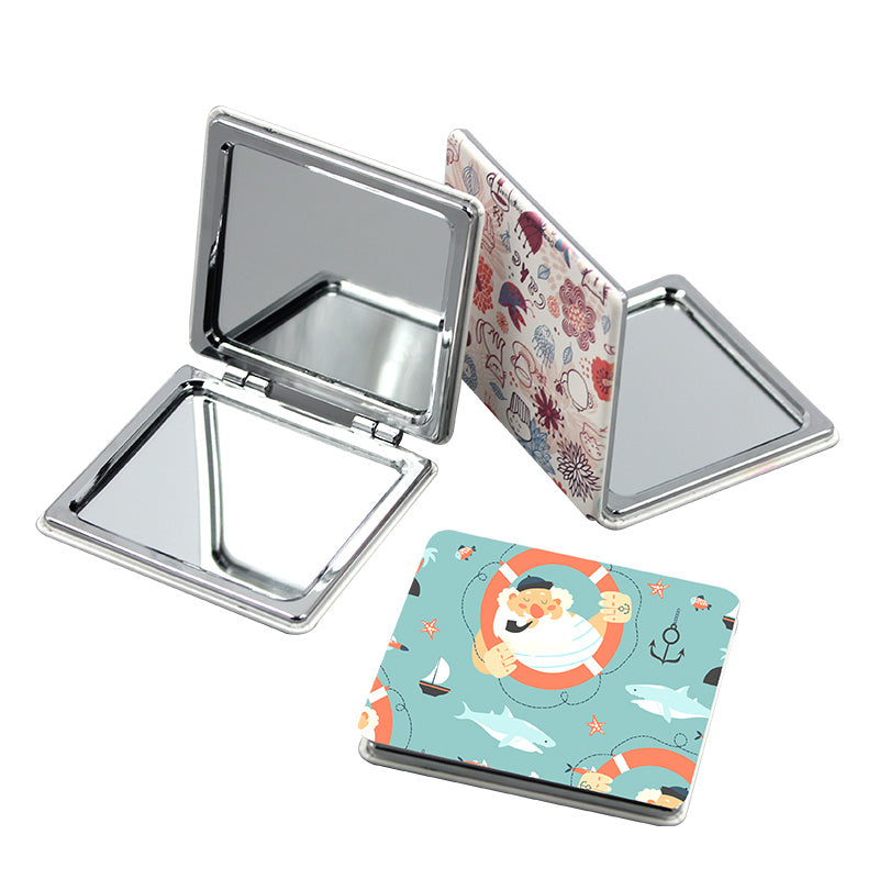 Square HD Pocket Folding Makeup Mirror
