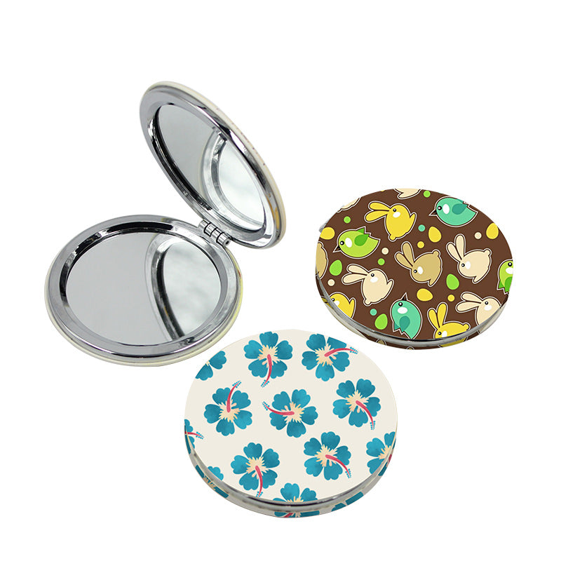 Round Double-Sided HD Folding Mirror