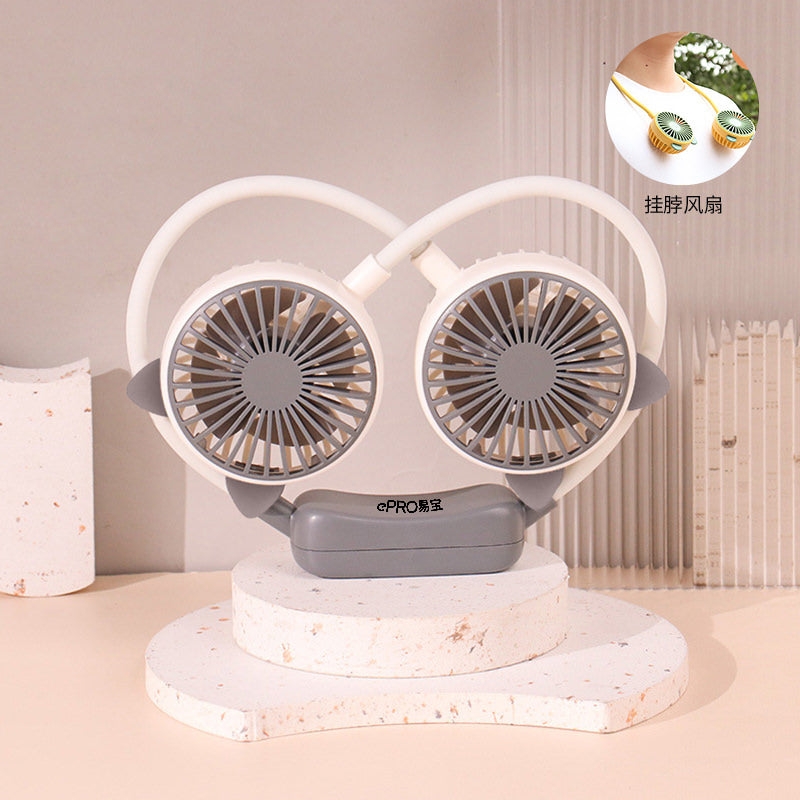 Cat Neck-Hanging Foldable USB Mini Fan