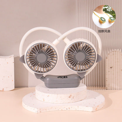 Cat Neck-Hanging Foldable USB Mini Fan